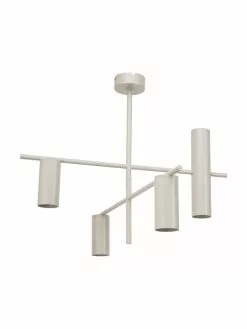 Westwing Collection Moderne Deckenleuchte Cassandra in Beige, B 70 cm x H 49 cm