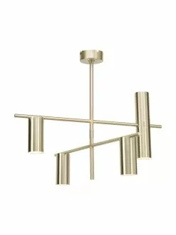 Westwing Collection Moderne Deckenleuchte Cassandra in Gold, B 70 cm x H 49 cm