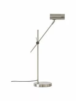 Westwing Collection Moderne Schreibtischlampe Cassandra in Silberfarben, T 47 x H 55 cm -Leuchten Verkaufsladen Moderne Schreibtischlampe Cassandra in Silberfarben 3