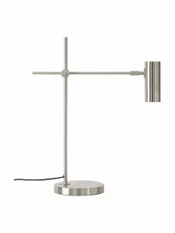 Westwing Collection Moderne Schreibtischlampe Cassandra in Silberfarben, T 47 x H 55 cm -Leuchten Verkaufsladen Moderne Schreibtischlampe Cassandra in Silberfarben 4