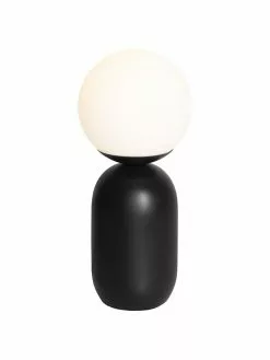 Nordlux Moderne Tischlampe Notti mit Glasschirm, Ø 15 x H 35 cm -Leuchten Verkaufsladen Moderne Tischlampe Notti mit Glasschirm 4