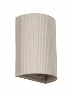 Westwing Collection Moderne Wandleuchte Hilko in Beige, B 19 x H 25 cm