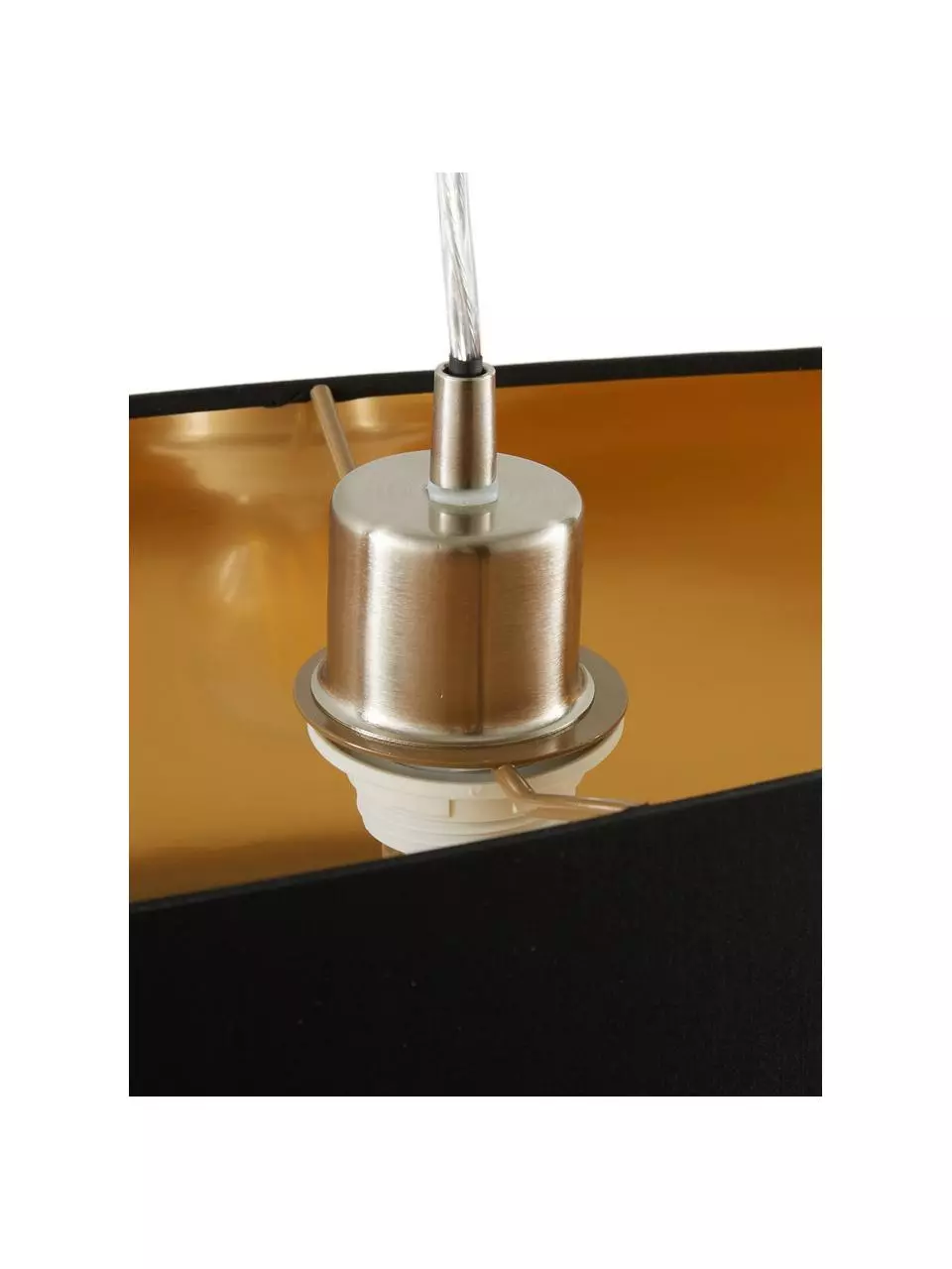 Ovale Pendelleuchte Jamie mit Gold-Dekor, B 78 x H 22 cm 8 Ovale Pendelleuchte Jamie mit Gold-Dekor, B 78 x H 22 cm – Bild 6