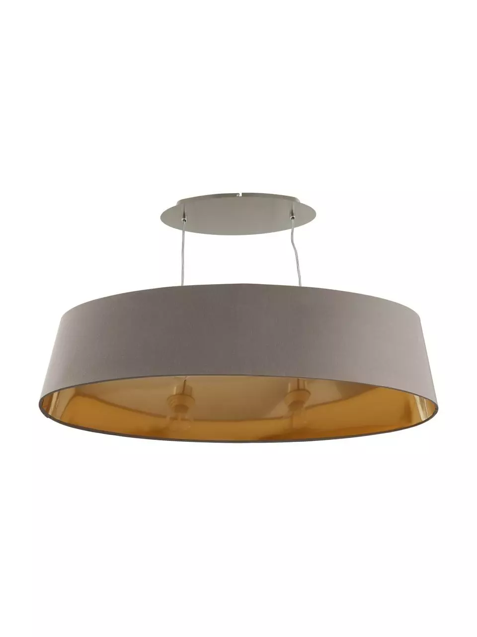 Ovale Pendelleuchte Jamie mit Gold-Dekor, B 78 x H 22 cm 8 Ovale Pendelleuchte Jamie mit Gold-Dekor, B 78 x H 22 cm – Bild 6