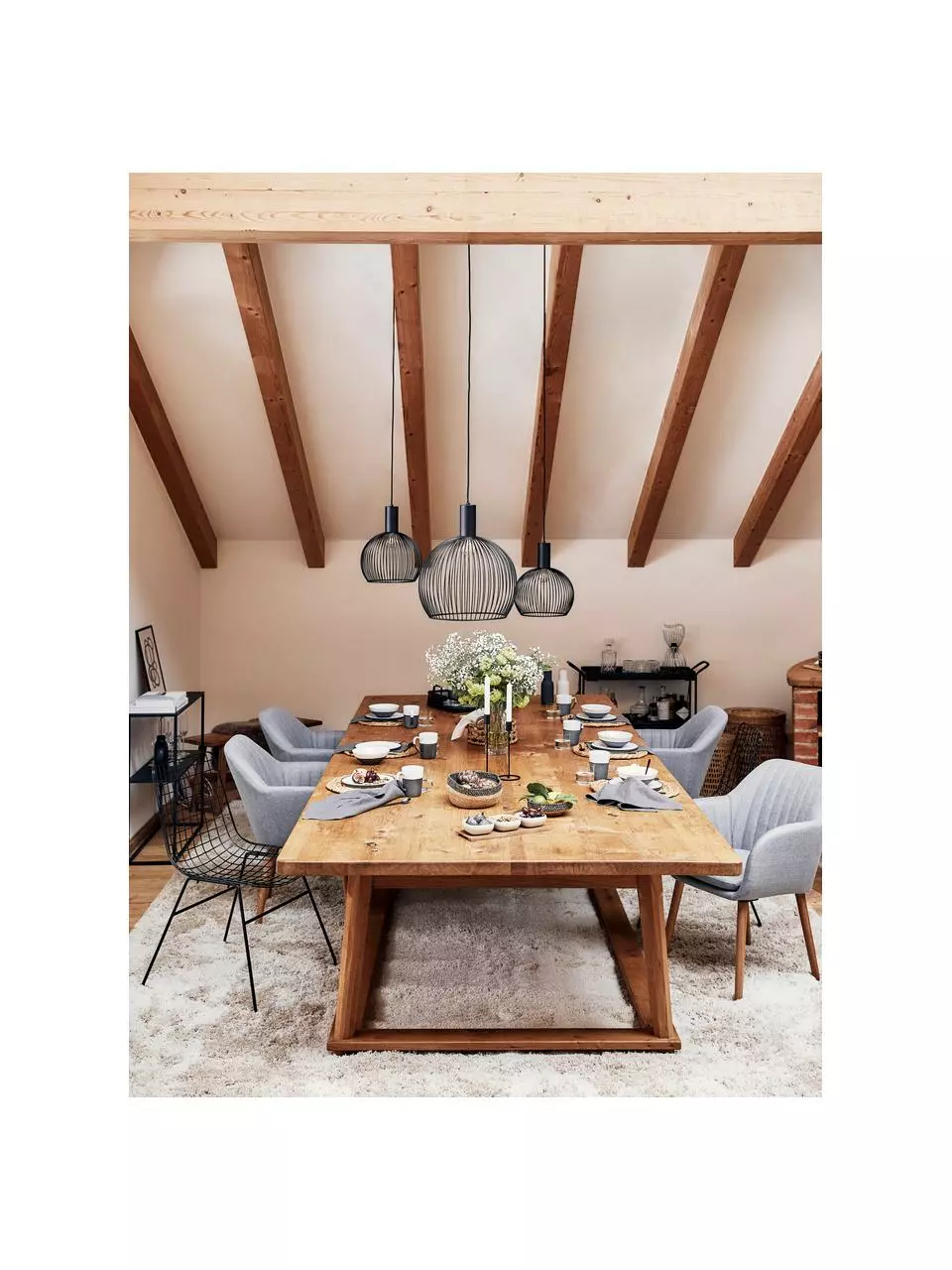 Design for the People Pendelleuchte Aver aus Metall, Ø 30 x H 35 cm 4 Design for the People Pendelleuchte Aver aus Metall, Ø 30 x H 35 cm – Bild 2