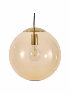 Westwing Collection Pendelleuchte Bao aus Glas, Ø 35 cm