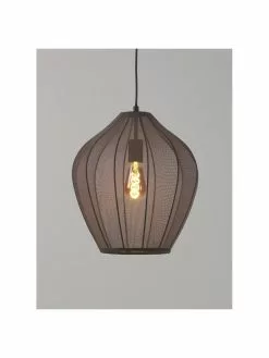 Westwing Collection Pendelleuchte Beau aus Netzstoff in Grau, Ø 40 x H 40 cm 13 Westwing Collection Pendelleuchte Beau aus Netzstoff in Grau, Ø 40 x H 40 cm -Leuchten Verkaufsladen Pendelleuchte Beau aus Netzstoff in Grau 11