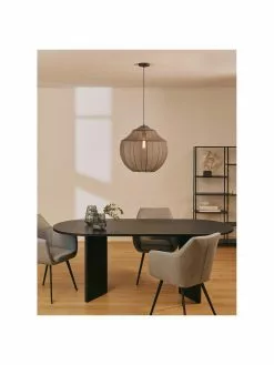 Westwing Collection Pendelleuchte Beau aus Netzstoff in Grau, Ø 52 x H 52 cm -Leuchten Verkaufsladen Pendelleuchte Beau aus Netzstoff in Grau 4