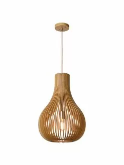 Lucide Pendelleuchte Bodo aus Holz, Ø 38 x H 55 cm -Leuchten Verkaufsladen Pendelleuchte Bodo aus Holz 3