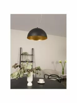 Westwing Collection Pendelleuchte Brad mit Gold-Dekor, Ø 38 x H 18 cm 10 Westwing Collection Pendelleuchte Brad mit Gold-Dekor, Ø 38 x H 18 cm -Leuchten Verkaufsladen Pendelleuchte Brad mit Gold Dekor 2