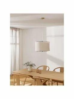 Westwing Collection Pendelleuchte Clouds aus Leinen in Beige, Ø 50 x H 29 cm 11 Westwing Collection Pendelleuchte Clouds aus Leinen in Beige, Ø 50 x H 29 cm -Leuchten Verkaufsladen Pendelleuchte Clouds aus Leinen in Beige 3