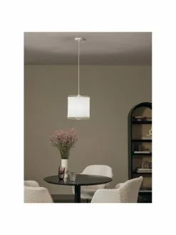 Westwing Collection Pendelleuchte Clouds aus Leinen in Weiß, Ø 30 x H 30 cm 12 Westwing Collection Pendelleuchte Clouds aus Leinen in Weiß, Ø 30 x H 30 cm -Leuchten Verkaufsladen Pendelleuchte Clouds aus Leinen in Weiss 10