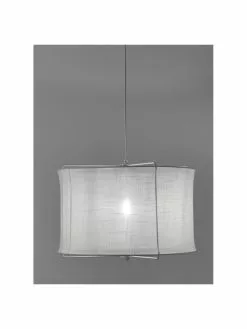 Westwing Collection Pendelleuchte Clouds aus Leinen in Weiß, Ø 50 x H 29 cm 13 Westwing Collection Pendelleuchte Clouds aus Leinen in Weiß, Ø 50 x H 29 cm -Leuchten Verkaufsladen Pendelleuchte Clouds aus Leinen in Weiss 5