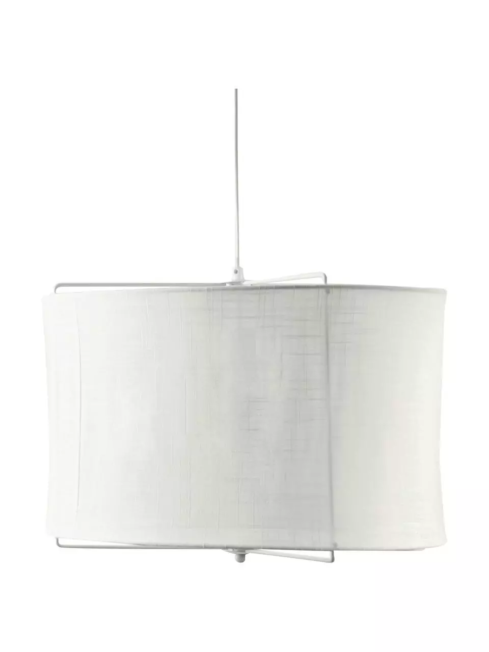 Westwing Collection Pendelleuchte Clouds aus Leinen in Weiß, Ø 50 x H 29 cm 3 Westwing Collection Pendelleuchte Clouds aus Leinen in Weiß, Ø 50 x H 29 cm
