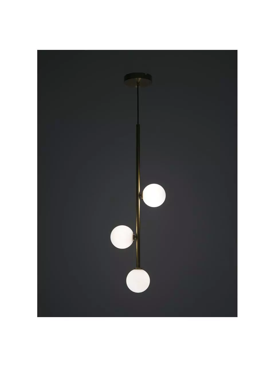 Westwing Collection Pendelleuchte Emily aus Opalglas, B 30 x H 90 cm 8 Westwing Collection Pendelleuchte Emily aus Opalglas, B 30 x H 90 cm – Bild 6