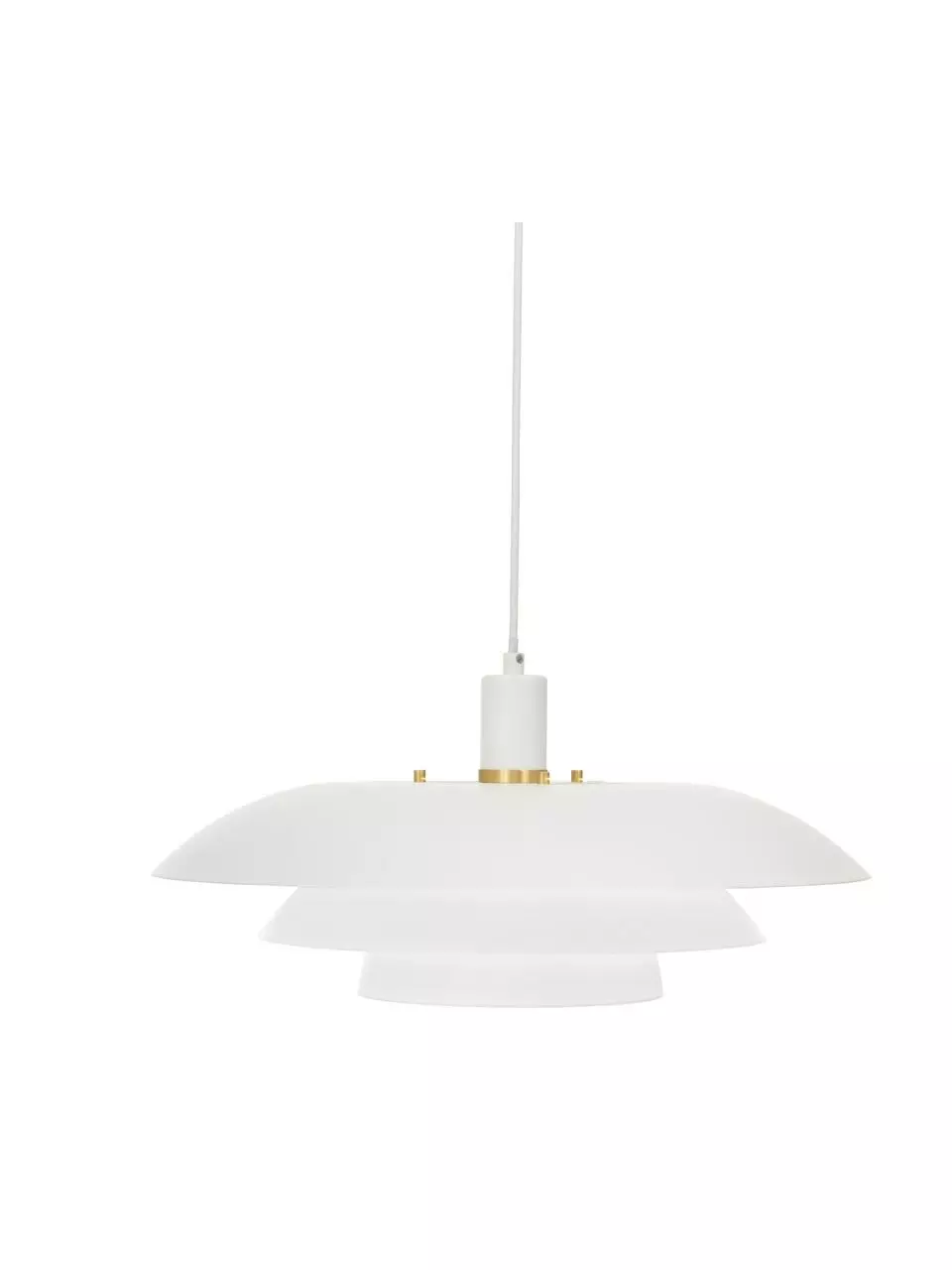 Pendelleuchte Epsilion in Weiß, Ø 45 x H 21 cm 3 Pendelleuchte Epsilion in Weiß, Ø 45 x H 21 cm