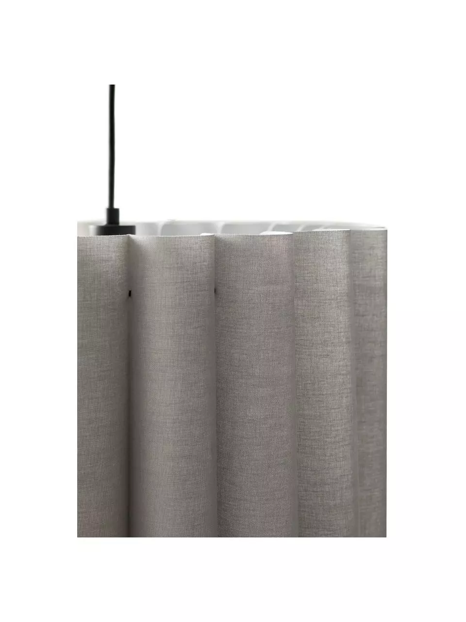 Pendelleuchte Hilde aus Leinen, Ø 50 x H 30 cm 7 Pendelleuchte Hilde aus Leinen, Ø 50 x H 30 cm – Bild 5