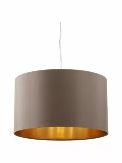 Pendelleuchte Jamie mit Gold-Dekor, Ø 38 x H 23 cm