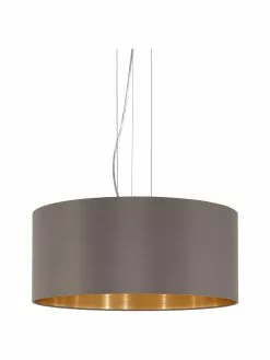 Pendelleuchte Jamie mit Gold-Dekor, Ø 53 x H 24 cm