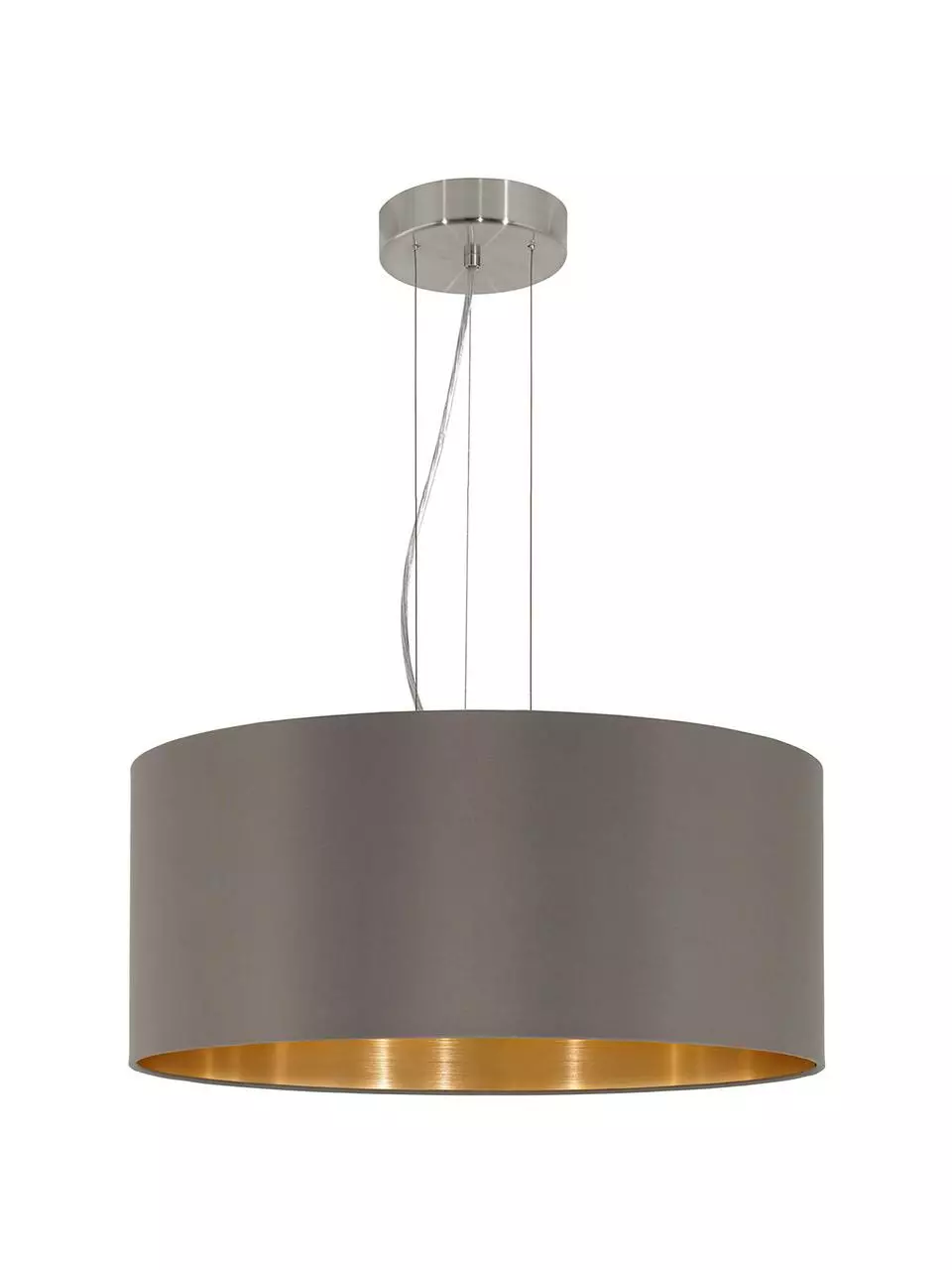 Pendelleuchte Jamie mit Gold-Dekor, Ø 53 x H 24 cm 6 Pendelleuchte Jamie mit Gold-Dekor, Ø 53 x H 24 cm – Bild 4