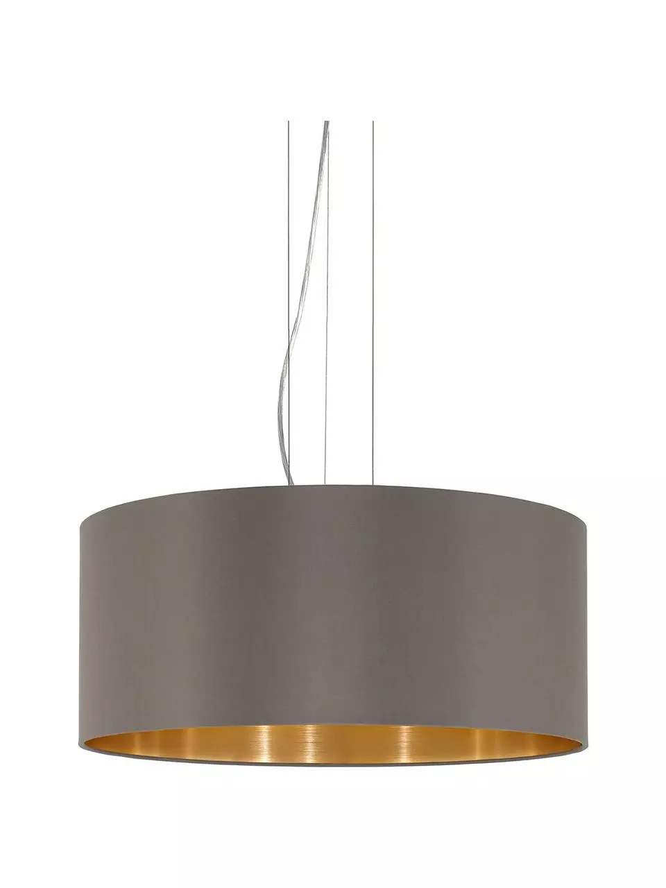 Pendelleuchte Jamie mit Gold-Dekor, Ø 53 x H 24 cm 3 Pendelleuchte Jamie mit Gold-Dekor, Ø 53 x H 24 cm