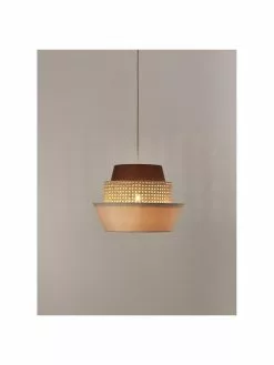 Westwing Collection Pendelleuchte Klea aus Wiener Geflecht in Creme/Braun, Ø 41 x H 30 cm -Leuchten Verkaufsladen Pendelleuchte Klea aus Wiener Geflecht in CremeBraun 4