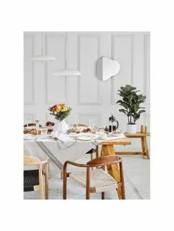 Westwing Collection Pendelleuchte Mathea in Weiß-Gold, Ø 38 x H 8 cm -Leuchten Verkaufsladen Pendelleuchte Mathea in Weiss Gold 2