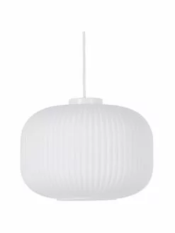 Nordlux Pendelleuchte Milford aus Opalglas, Ø 30 x H 28 cm
