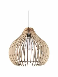 Pendelleuchte Pantilla aus Holz, Ø 39 x H 40 cm