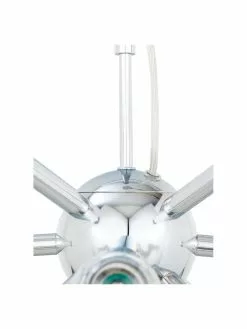 Westwing Collection Pendelleuchte Spike in Chrom, Ø 50 cm -Leuchten Verkaufsladen Pendelleuchte Spike in Chrom 5