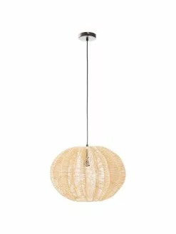 Westwing Collection Pendelleuchte Ufe aus Rattan, Ø 50 x H 38 cm -Leuchten Verkaufsladen Pendelleuchte Ufe aus Rattan 4