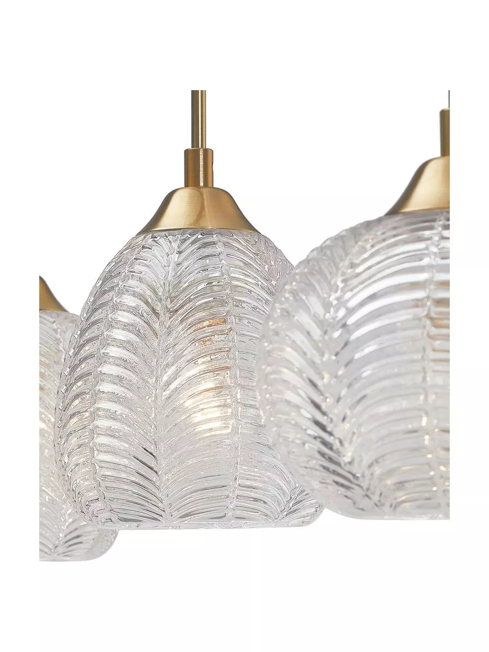 Pendelleuchte Vario aus satiniertem Glas, B 76 x H 24 cm 6 Pendelleuchte Vario aus satiniertem Glas, B 76 x H 24 cm – Bild 4