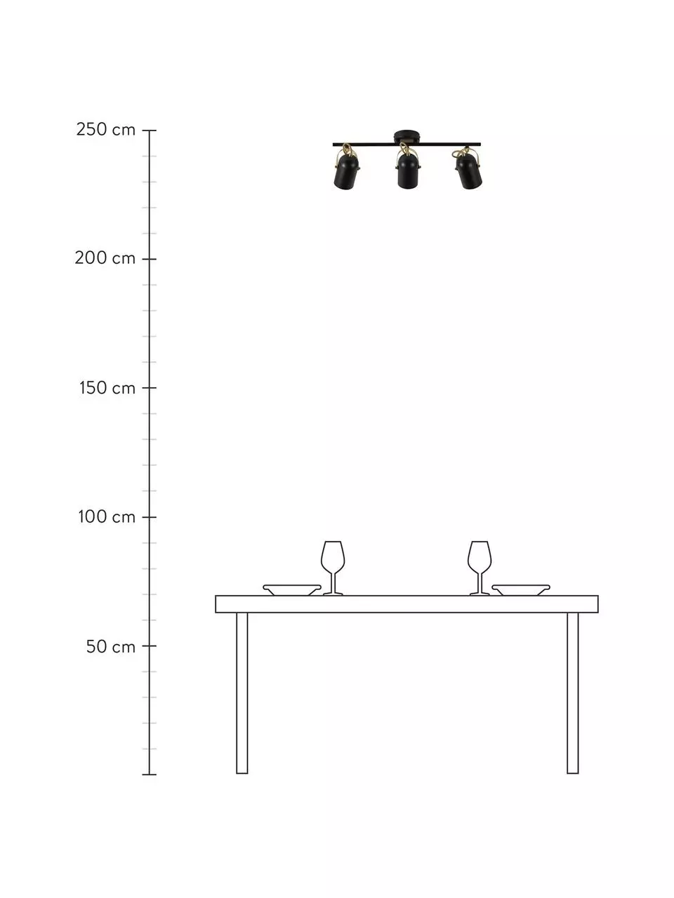 Nordlux Retro-Deckenstrahler Lotus, B 58 x H 20 cm 5 Nordlux Retro-Deckenstrahler Lotus, B 58 x H 20 cm – Bild 3