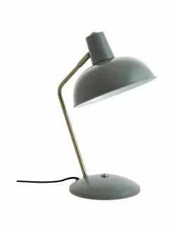 Retro-Schreibtischlampe Hood in Salbeigrün, B 20 x H 38 cm