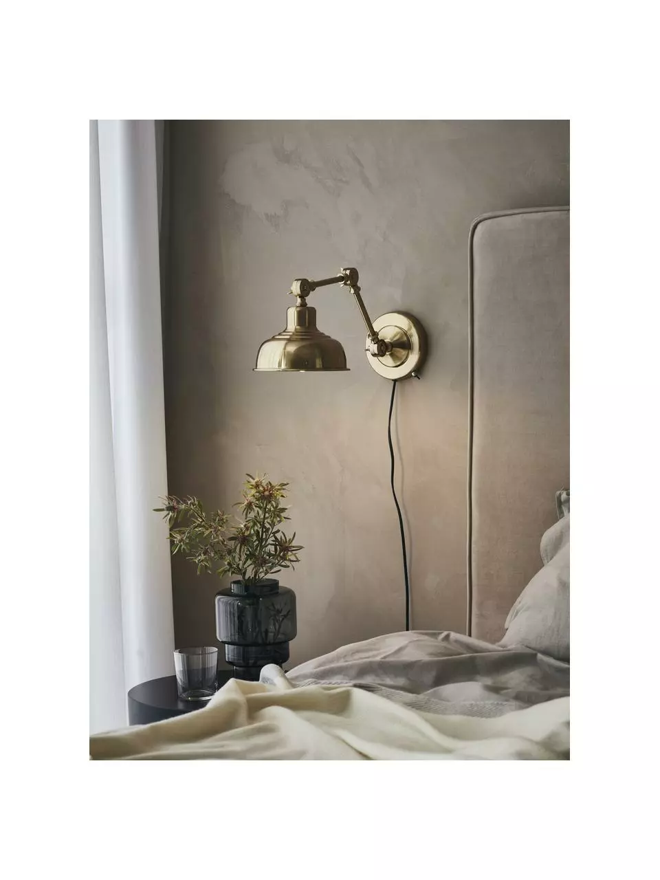 Markslöjd Retro-Wandleuchte Grimstad mit Stecker, T 48 x H 22 cm 4 Markslöjd Retro-Wandleuchte Grimstad mit Stecker, T 48 x H 22 cm – Bild 2