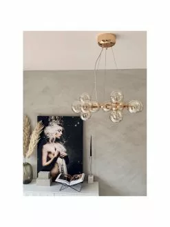 By Rydens Runde Glaskugel Pendelleuchte Splendor, Ø 58 x H 22 cm -Leuchten Verkaufsladen Runde Glaskugel Pendelleuchte Splendor 2