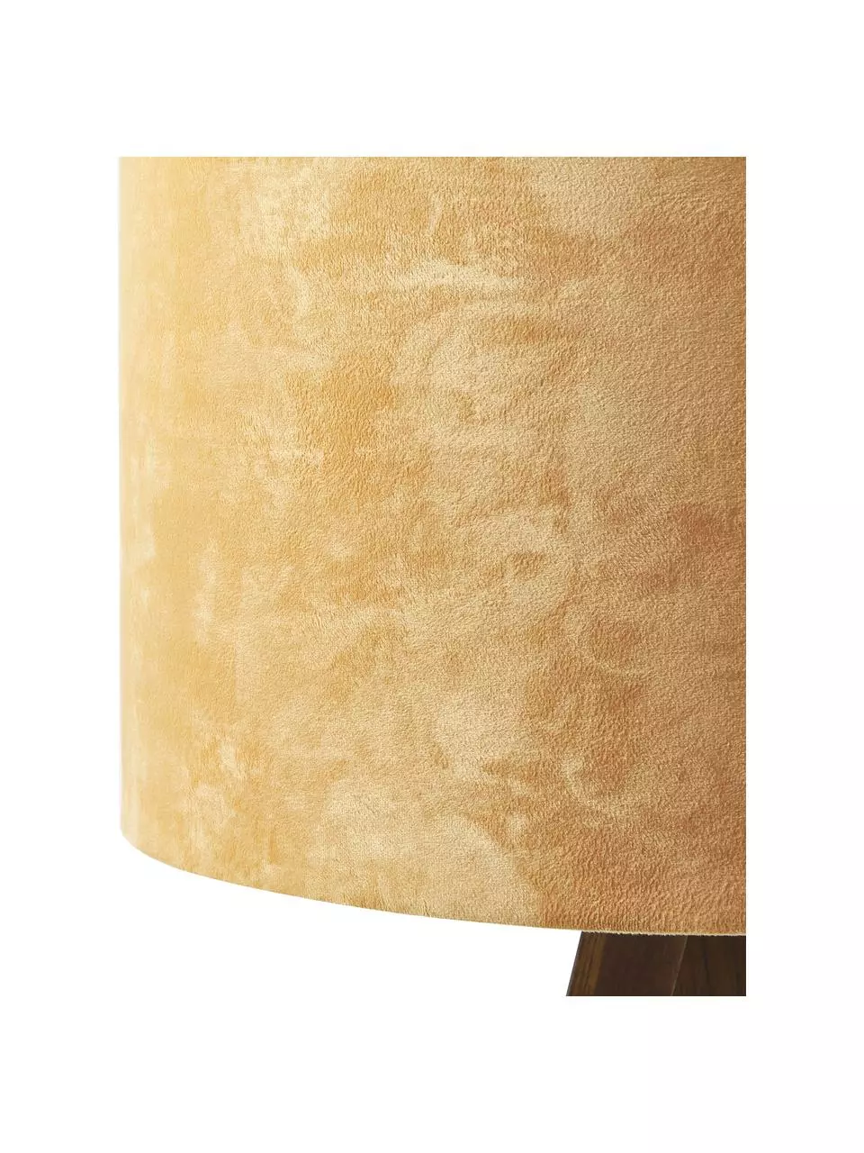 Westwing Collection Skandi-Tripod Stehlampe Jake aus Massivholz mit Samt-Schirm, Ø 60 cm, H 150 cm 6 Westwing Collection Skandi-Tripod Stehlampe Jake aus Massivholz mit Samt-Schirm, Ø 60 cm, H 150 cm – Bild 4