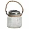 Solar Außentischlampe Glass Jar, B 11 x H 12 cm
