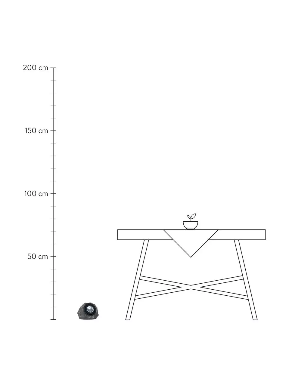 Solar Bodenleuchte Rocky, B 20 x H 16 cm 5 Solar Bodenleuchte Rocky, B 20 x H 16 cm – Bild 3