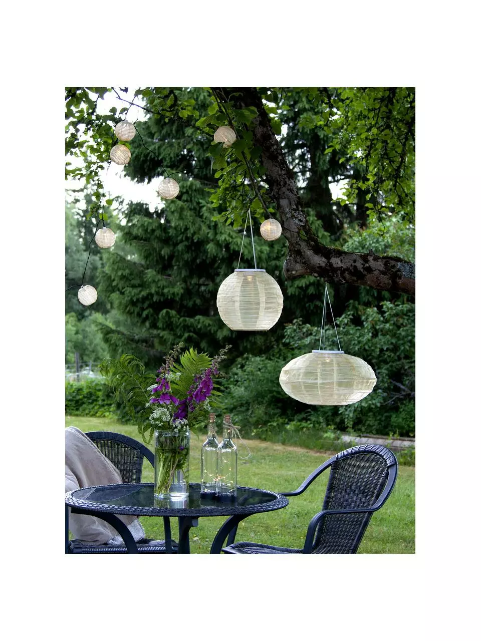 Solar Hängelampe Festival, Ø 35 x H 19 cm 4 Solar Hängelampe Festival, Ø 35 x H 19 cm – Bild 2