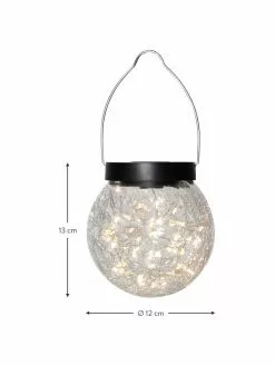 Solar Hängelampe Glory aus Glas, Ø 12 x H 13 cm 9 Solar Hängelampe Glory aus Glas, Ø 12 x H 13 cm -Leuchten Verkaufsladen Solar Hangelampe Glory aus Glas 2