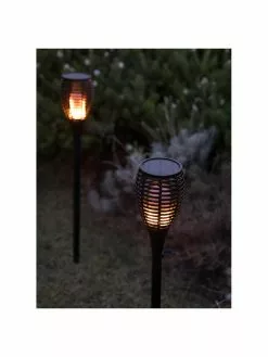 Solar Wegeleuchte Maity Sun mit Flammeffekt, 2 Stück, Ø 9 x H 70 cm 11 Solar Wegeleuchte Maity Sun mit Flammeffekt, 2 Stück, Ø 9 x H 70 cm -Leuchten Verkaufsladen Solar Wegeleuchte Maity Sun mit Flammeffekt 2 Stuck 3