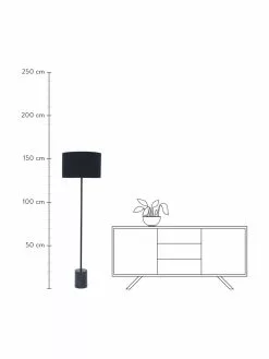 Westwing Collection Stehlampe Cody mit Marmorfuß, Ø 45 x H 159 cm -Leuchten Verkaufsladen Stehlampe Cody mit Marmorfuss 3