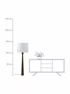 Westwing Collection Stehlampe Jascha aus dunklem Eschenholz, Ø 50 x H 145 cm 10 Westwing Collection Stehlampe Jascha aus dunklem Eschenholz, Ø 50 x H 145 cm -Leuchten Verkaufsladen Stehlampe Jascha aus dunklem Eschenholz 2