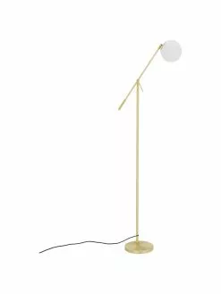 Westwing Collection Stehlampe Moon aus Opalglas, B 70 x H 162 cm