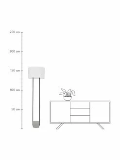 Westwing Collection Stehlampe Pipero mit Betonfuß, Ø 45 x H 161 cm -Leuchten Verkaufsladen Stehlampe Pipero mit Betonfuss 3