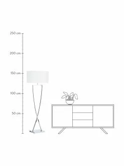 Villeroy & Boch Stehlampe Toulouse in Silber, B 50 x H 157 cm -Leuchten Verkaufsladen Stehlampe Toulouse in Silber 2
