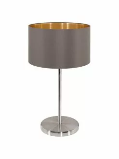 Tischlampe Jamie mit Gold-Dekor, Ø 23 x H 42 cm