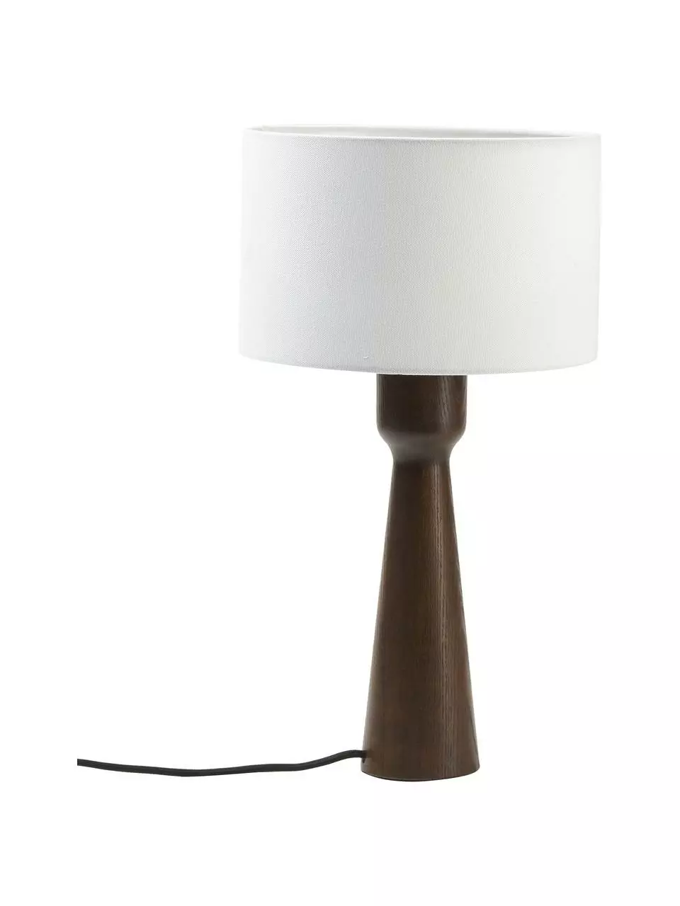 Westwing Collection Tischlampe Jascha aus dunklem Eschenholz, Ø 24 x H 43 cm 3 Westwing Collection Tischlampe Jascha aus dunklem Eschenholz, Ø 24 x H 43 cm