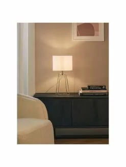 Westwing Collection Tischlampe Karolina in Weiß-Gold, Ø 25 x H 49 cm 10 Westwing Collection Tischlampe Karolina in Weiß-Gold, Ø 25 x H 49 cm -Leuchten Verkaufsladen Tischlampe Karolina in Weiss Gold 2